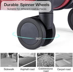 Hanke Luggage Sets 2 piece Carry On Luggage with Wheels PC Hard Shell Suitcases Lightweight Checked Travel Luggage Large Travel Suitcase Woman Men 20/29 Inch （Burgundy）