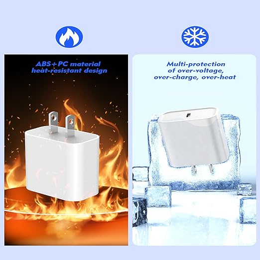 iPhone Charger Fast Charging,[Apple MFi Certified]2Pack USB C to Lightning Charging Cord Cable 20W Type C Charger Adapter for Apple iPhone 14/14 Pro Max/13 Pro/13/12 Mini/12 Pro Max/11 Pro Max/XS/iPad