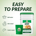 60 Serving Dinner Bucket | Premium Emergency Food Supply | Non-GMO Easy Prep Survival Food 25 Year Shelf Life | Camping Food, Backpacking Meals, Prepper Supplies | Valley Food Storage Packaged in USA