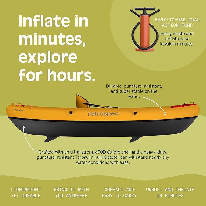 Retrospec Coaster Single & Tandem Inflatable Kayak