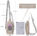 CLUCI Crossbody Bags for Women Men,Leather Sling Bag Cross Body Backpack for Woman Gifts for Women Birthday Unique