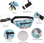 MAXTOP Large Crossbody Fanny Pack with 4-Zipper Pockets,Gifts for Enjoy Sports Festival Workout Traveling Running Casual Hands-Free Wallets Waist Pack Phone Bag Carrying All Phones