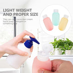 Travel Size Lotion Bottles 3pcs 60ml Colorful Flip Cap Squeeze Bottles for Shampoo and Shower Gel Refillable Toiletries Containers for Travel and Daily Use