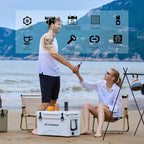 EchoSmile 25/30/35/40/60/75 Quart Rotomolded Cooler, Built to Stand up to The Rigors of The Journey