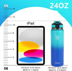 32oz Insulated Water Bottle with Straw Lid & Spout Lid & Paracord Handle, Stainless Steel Water Bottle Wide Mouth, Double Wall for Women Men Gym Fitness Outdoor