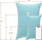 NTBAY Toddler Pillows, Down Alternative 13"x18" Pillows, Machine Washable - Soft and Breathable Travel Small Pillows for Sleeping, Ideal for Daycare, Crib, Cot, Aqua