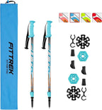 Hiking Poles for Kids - Ultralight Nordic Walking Sticks - Telescopic Child Trekking Poles Collapsible 2 Pack