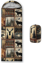 AILONEN Outer Space Astronaut Camping Sleeping Bags,Lightweight & Waterproof,3 Season Warm & Cool Weather,Cartoon Sleeping Bags for Kids,Boys Girls Travelling,Outdoors