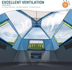 Tents for Camping 6/8/10 Person Camping Tent with Screen Porch, Weatherproof Large Cabin Tent with Rainfly and Carry Bag, Family Tent for Outdoor Camping and Backyard