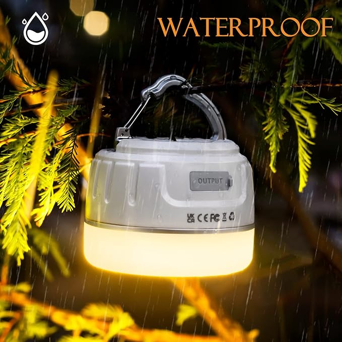 Sinvitron LED Camping Lantern Rechargeable with Remote Control - 1000LM 150H Runtime Tent Light, 5200mAh Water-Resistant Emergency Light for Hurricane Power Outages, Hiking Home
