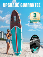 Niphean Inflatable Stand Up Paddle Board with SUP Accessories, Anti-Slip EVA Deck, 10’6’’ Inflatable Paddle Boards for Adults & Youth of All Skill Levels