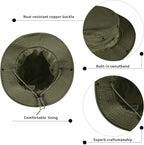 Sun Hats for Men Women Bucket Hat UPF 50+ Boonie Hat Foldable UV Protection Hiking Beach Fishing Summer Safari