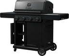 Char-Broil Pro Series with Amplifire Infrared Technology 4-Burner Propane Gas Grill and Griddle Cabinet, Black 463279224