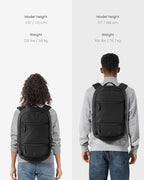 tomtoc Laptop Backpack 26L, Large Business Work Bag Fits 15.6-16 Inch Laptop, Water-Resistant Durable Computer Travel Backpack for Business Trip, Weekend Getaway