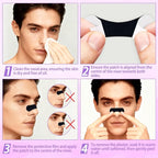 Nasal Strips for Snoring, 60 Count Extra Strength Nose Strips for Breathing, Anti Snoring Devices for Sports and Sleep, Help Stop Snoring, Relieve Nasal Congestion, Drug-Free,Deeper Sleep