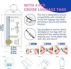 Magnetic Retractable Clothes Line for Cabin - Approved 2025 2026 Cruise Essentials Clothes Drying Rack Travel Clothesline with Clothespins -4 Luggage Tags Strong Magnets Hooks (Blue)