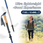 Trekking Poles, Collapsible Hiking Poles,Lightweight and Compact Walking Sticks with Adjustable Height for Men and Women