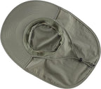 Home Prefer Outdoor UPF50+ Sun Hat Wide Brim Mesh Fishing Hat with Neck Flap