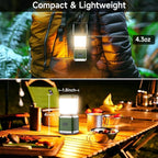 LED Camping Lantern, High Lumens Camping Light Rechargeable with 4 Light Modes, Waterproof, Camping Essentials, Mini Lantern Flashlight for Camping, Hurricane, Emergency, Hiking, Power Outages, 6pc