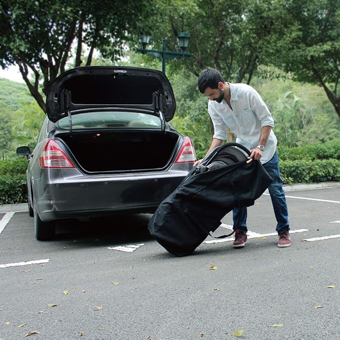 Sports Duffle Bag - Extra Large Travel Duffel Luggage Bag with Upgrade Zipper, Sturdy & Water Resistant, Black (Black 47inch 2Pack)