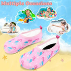Deevike Kids Water Shoes Boys Grils Barefoot Quick Dry Aqua Socks Beach Shoes for Toddler Sports Swim Surf Outdoor Walking