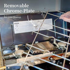 Camping Stove, 3 Burners Propane Portable Camp Stove with Regulator, Push-Button Instant Ignition, Adjustable Burners & Wind Guards for Car BBQ Picnics Outdoor Cooking (BLACK-20400 BTUs)