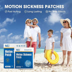MQ 14ct Motion Sickness Patches Non Drowsy, Sea Sickness Patches for Cruise Travel Essentials, Waterproof Patch Behind Ear for Car Airplane Altitude Sickness, Long Last 72H