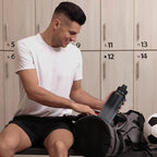 Trebo 40oz Water Bottle with 3 Lid and handle, Vacuum Insulated Stainless Steel Metal Outdoor Leakproof BPA-Free Flask, Keep Cold 48 Hours Water Jug, Best Gift for Men Women Holiday, Dark Gray