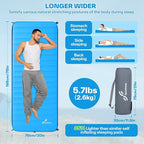 Sportneer Sleeping Pad for Camping: 4" Ultra-Thick Air & Foam Camping Mattress with 10 R Value, 4-Season Large Size 78" x 30" Self-Inflating Sleeping Pad for Camp/Travel/Car/Tent, Easy to Inflate