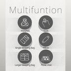 GEERTOP Lightweight Outdoor Camping Blankets for Adults, Compact Travel Blanket for Hiking Backpacking All Weather Sleeping Bag Quilt for Beach, Park, Stadium