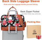 IBFUN Weekender Bags for Women, 21" Weekender Travel Bag, Travel Duffle Bag with Shoe Compartment Carry on Overnight Duffel Bag for Weekend Travel Business Trip, 3PCS