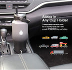 SENDESTAR Water Bottle 32oz,2 Lids(Straw lid),Wide Mouth Stainless Steel Vacuum Insulated Double Wall Keep Liquids Cold or Hot All Day,Sweat Proof Sport Design,Fit Car Cup Holder(Gray&Black)