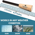 The Friendly Swede Ferro Rod Fire Starter Tool — Flint and Steel Fire Starter Survival Tool with Wooden Handle; Weatherproof Firestarter for Camping, Hiking & BBQs; Compact with Optimal Grip