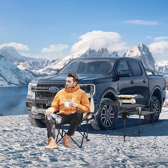 Nice C Tailgate Table, Car Desk, Tailgate Table, Car Camping, Camping Tables, Overlanding Gear, Vehicle Tables, Adjustable Height & Length, Lightweight