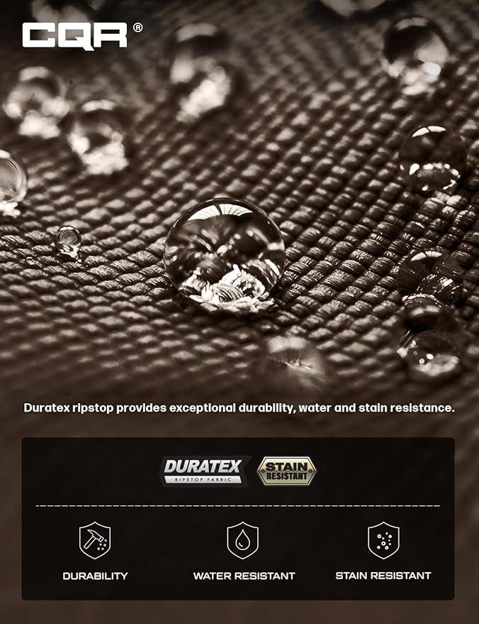 CQR Men's Tactical Pants, Water Resistant Ripstop Cargo Pants, Lightweight EDC Work Hiking Pants, Outdoor Apparel