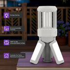 GREEN MORE Portable Camping Lantern Foldable , 4 Light Modes Camping Lights Lightweight, Waterproof, for Indoor Outdoor Home Emergency Light Power Outages Hiking Hurricane,French Grey