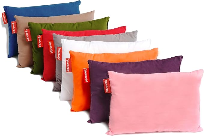 Microfiber Pipsqueak Pillow - Small, Mini - 11 x 7 in - Tiny Pillow for Travel, Cars, Airplanes, Camping, Dogs, Toddlers, Kids, Lumbar, Knees and Neck - Ages 2 Yrs and Up