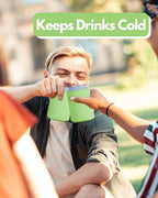 PartyPrints 25 Pack Lime Green Blank Can Cooler Sleeves, Customizable Bulk Insulated Foam for Beer, Collapsible Plain Drink Holder, Cold Soda Insulator, 12oz Regular, 16oz Tall Cans