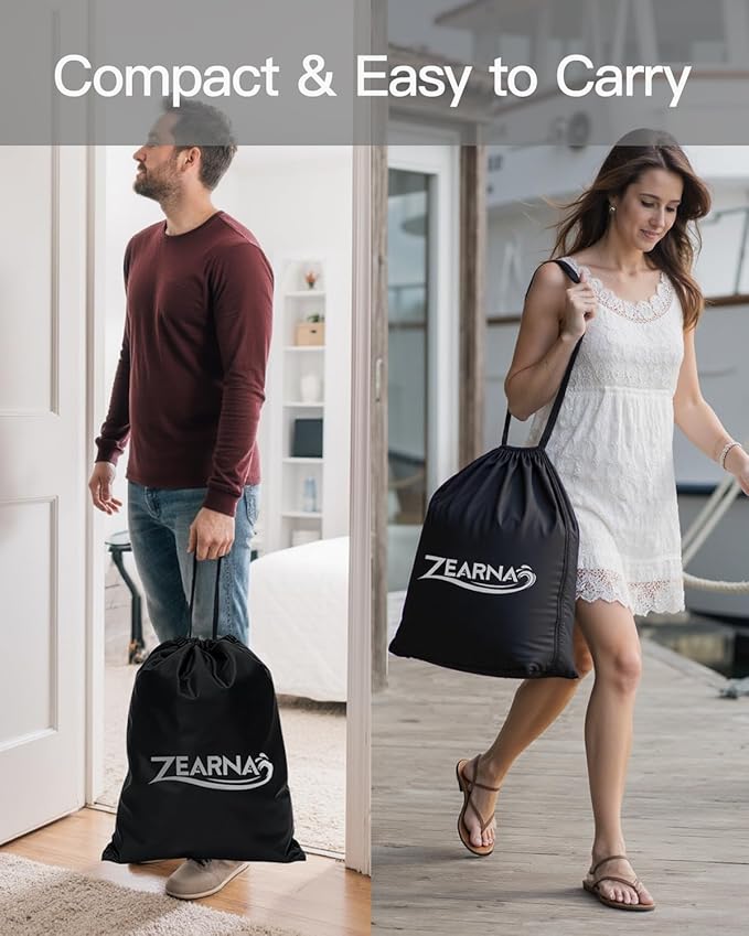 Full Size Air Mattress with Built in Pump, 18" Raised Comfort Air Bed, Upgraded Flocked Top Blow up Mattress with Carrying Bag, Inflatable Mattress for Guests & Home, AirBed, 650 lbs Max