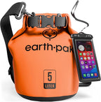 Earth Pak Waterproof Dry Bag - Roll Top Waterproof Backpack Sack Keeps Gear Dry for Kayak with Waterproof Phone Case