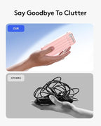 Portable Phone Charger, 10000mAh Portable Charger Power Bank with Built-in Cables, Travel Essential Battery Pack Compatible with iPhone, Samsung, Google, iPads, Tablets, etc