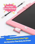 TEKFUN LCD Writing Tablet Doodle Board, 8.5inch Colorful Drawing Pad for Kids,Toys Gifts for 3 4 5 6 7 8 Year Old Girls Boys Pink