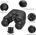 Occer 12x25 Compact Binoculars for Adults and Kids, Large Eyepiece Waterproof Binocular with Low Light Vision,High Powered Easy Focus Binoculars for Bird Watching,Outdoor Hunting,Travel,Sightseeing