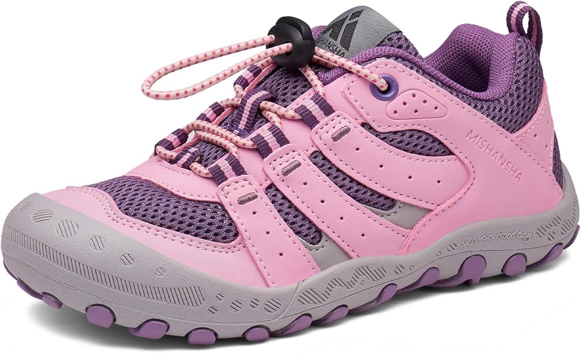 Mishansha Kids Hiking Boots Toddler Girls Boys Hiking Shoes Water-Resistant Anti-Collision Non-Slip Athletic Outdoor Trekking Boots