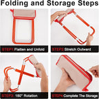 Portable Stool - Small Folding Stool Hold Up to 300 LBS, Fit for Camping, Fishing, Hiking, Gardening and Beach, Camping Seat with Carry Bag