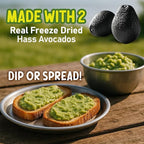 WAKS & SNACKS Freeze-Dried Avocado | 100% Fresh Hass Avocados, Perfect for Toast | Energizes Camping & Hiking Meals | Lightweight, Vegan, Gluten-Free | 2 Avocados | 2 oz, 3-Pack