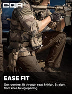 CQR Men's Tactical Pants, Water Resistant Ripstop Cargo Pants, Lightweight EDC Work Hiking Pants, Outdoor Apparel