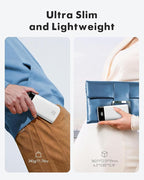 charmast 20000mAh Portable Charger with Built in Cables, 22.5W Travel Power Bank Fast Charging, USB C Cell Phone Battery Pack for iPhone 16/15/14/13/12/11 Series, iPad, Samsung, Android, Tablet