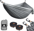NATUREFUN Ultra-Light Travel Camping Hammock | 300kg Load Capacity,Breathable,Quick-Drying | 2 x Premium Carabiners,2 x Nylon Slings Included | Outdoor Indoor Garden