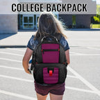 YOREPEK Travel Backpack, Extra Large 50L Laptop Backpacks for Men Women, Water Resistant College Backpack Airline Approved Business Work Bag with USB Charging Port Fits 17 Inch Computer, Purple